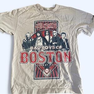 Aerosmith Graphic Tan T-Shirt